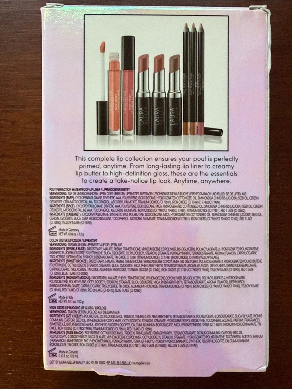 Laura Geller The Ultimate Lip Lover's - Neutral Brown Collection - unopened